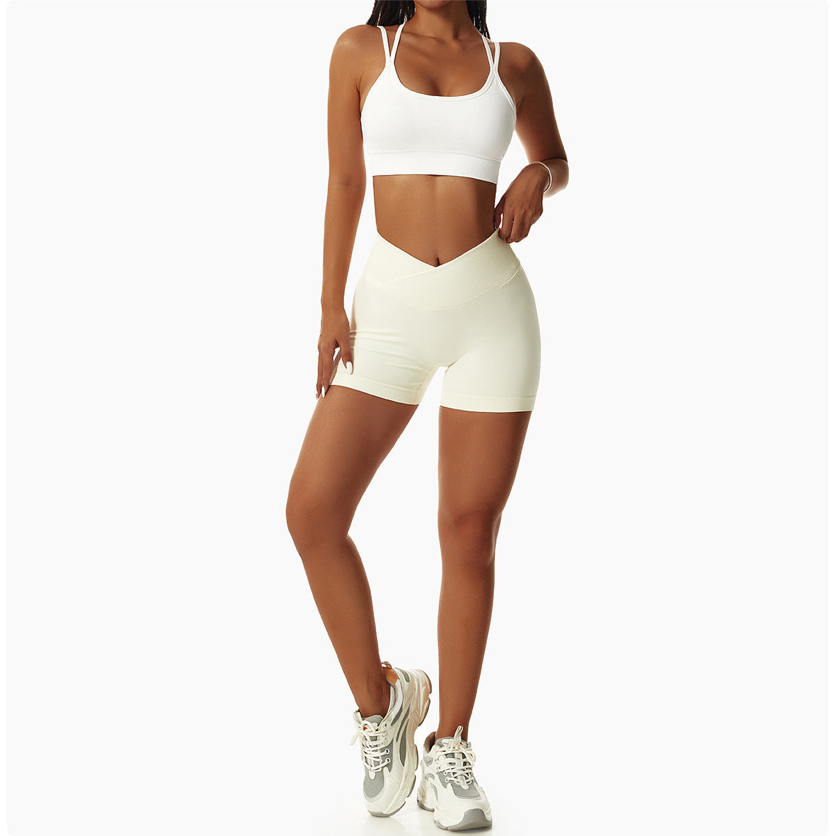 Cream Shorts