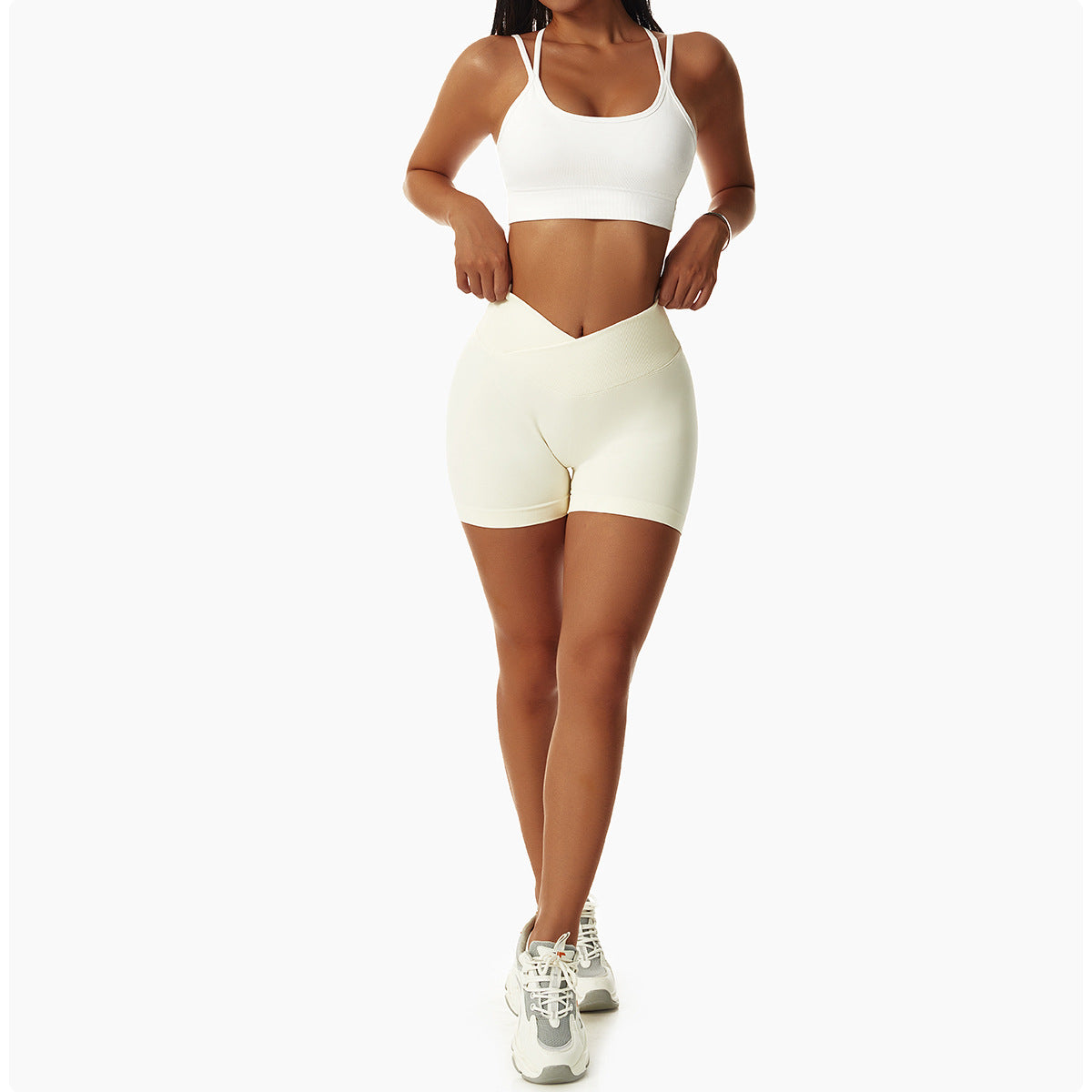 Cream Shorts