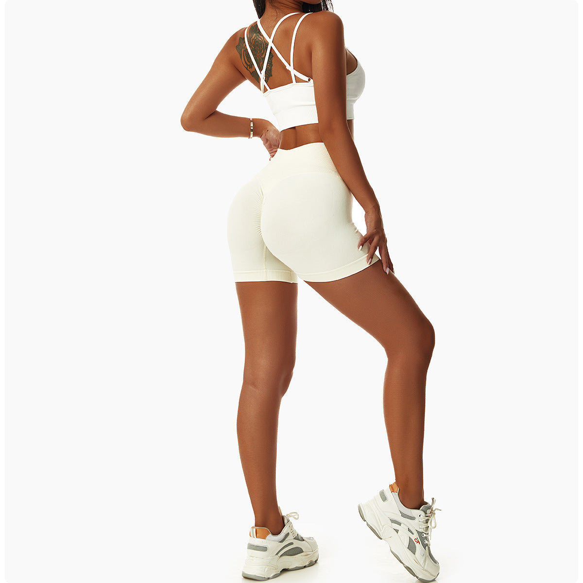 Cream Shorts