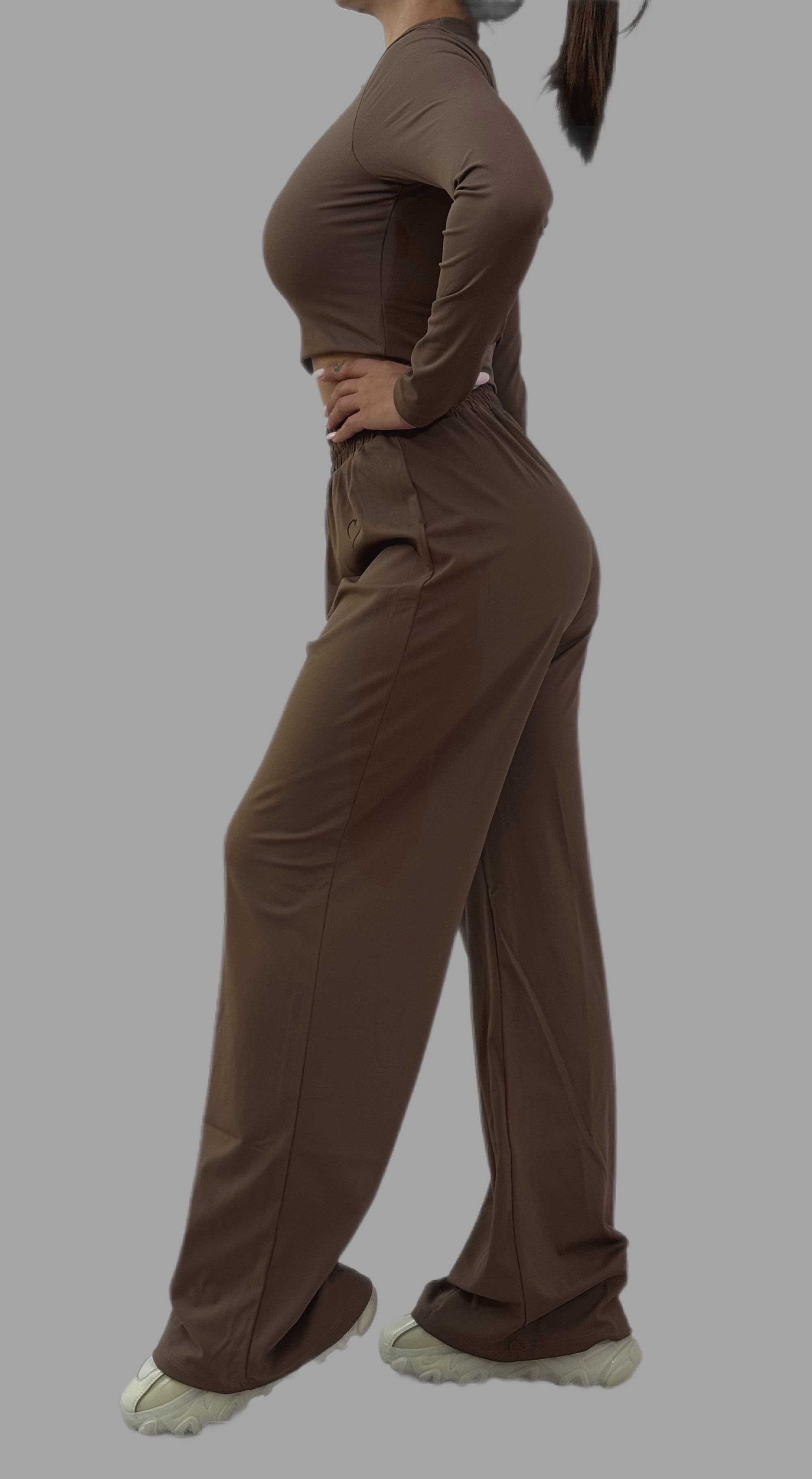 Brown Push Up Tracksuit