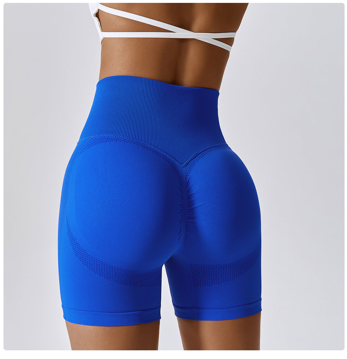 Shorts Push Up Metalic Blue