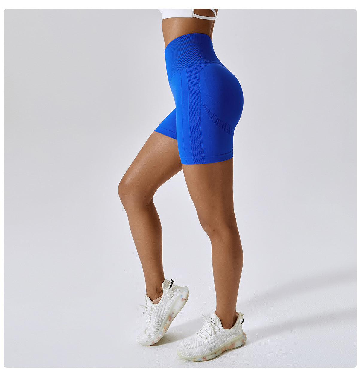 Shorts Push Up Metalic Blue