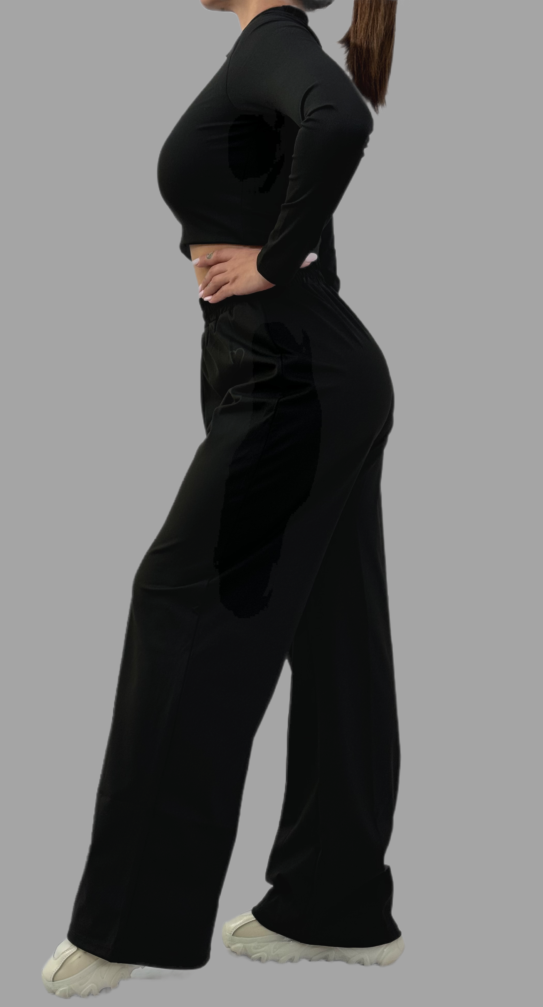 Black Push Up Tracksuit