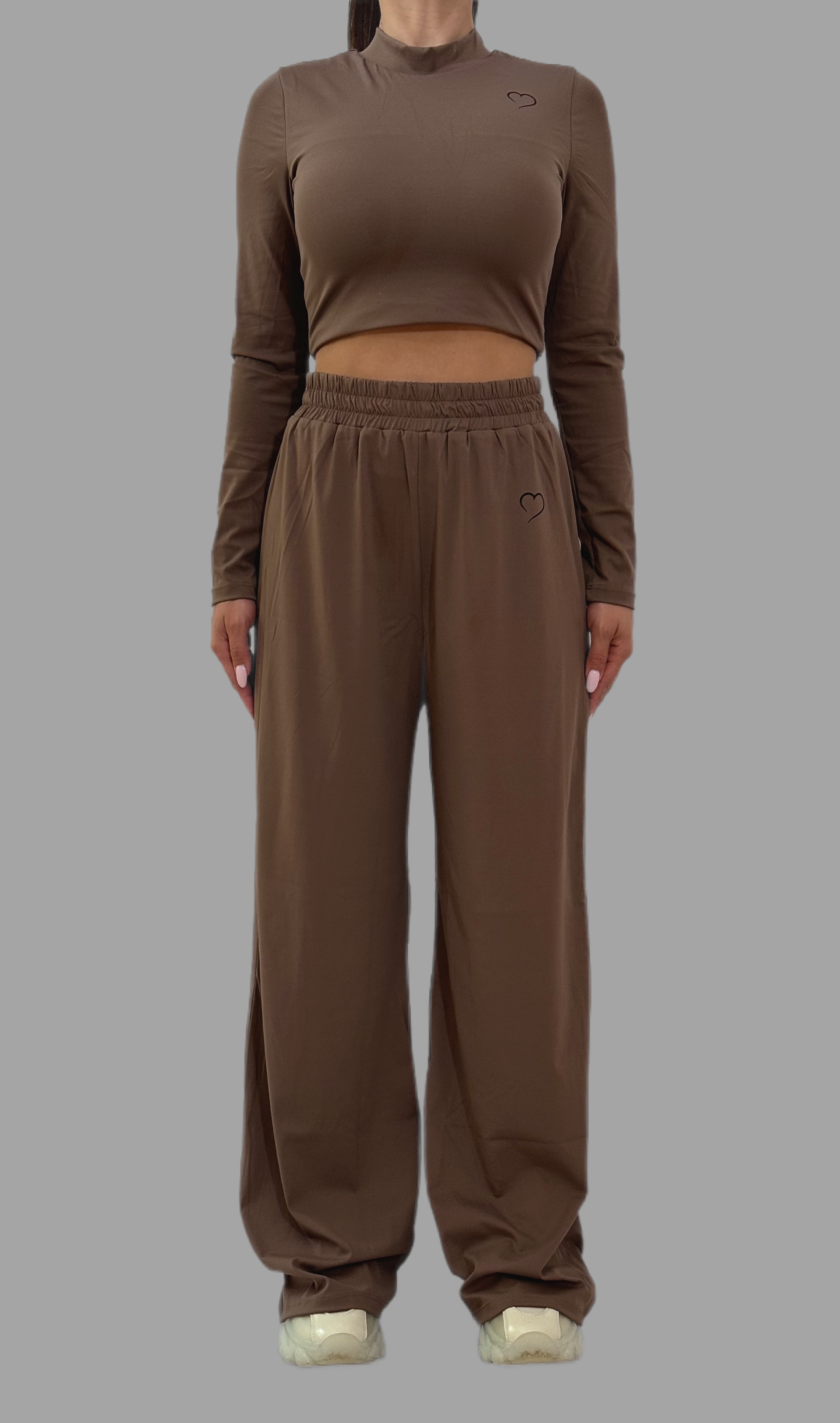 Brown Push Up Tracksuit