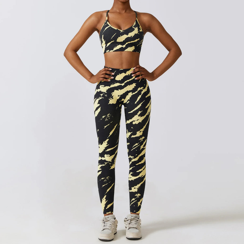 Yellow Camo Leggings