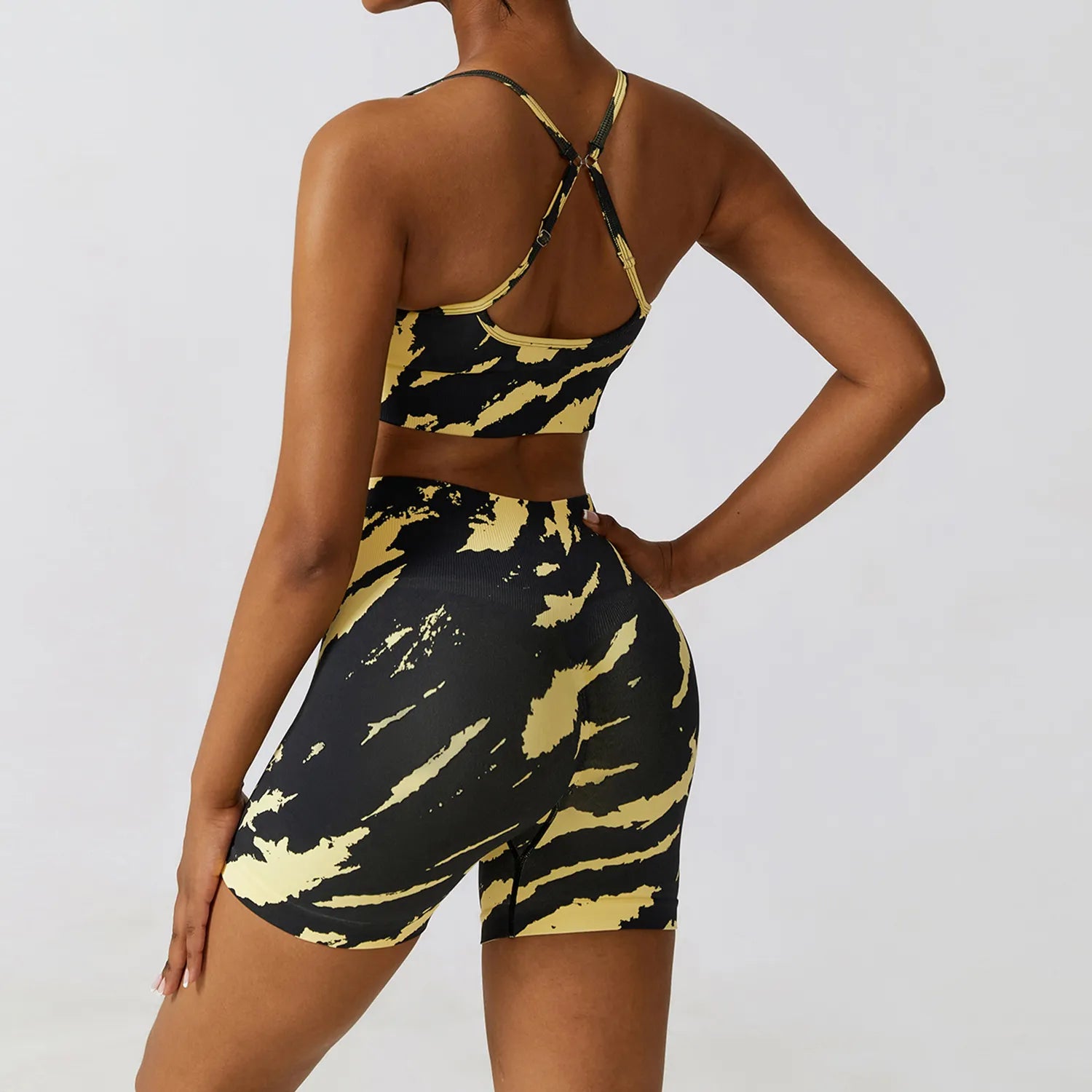 Yellow Camo Shorts