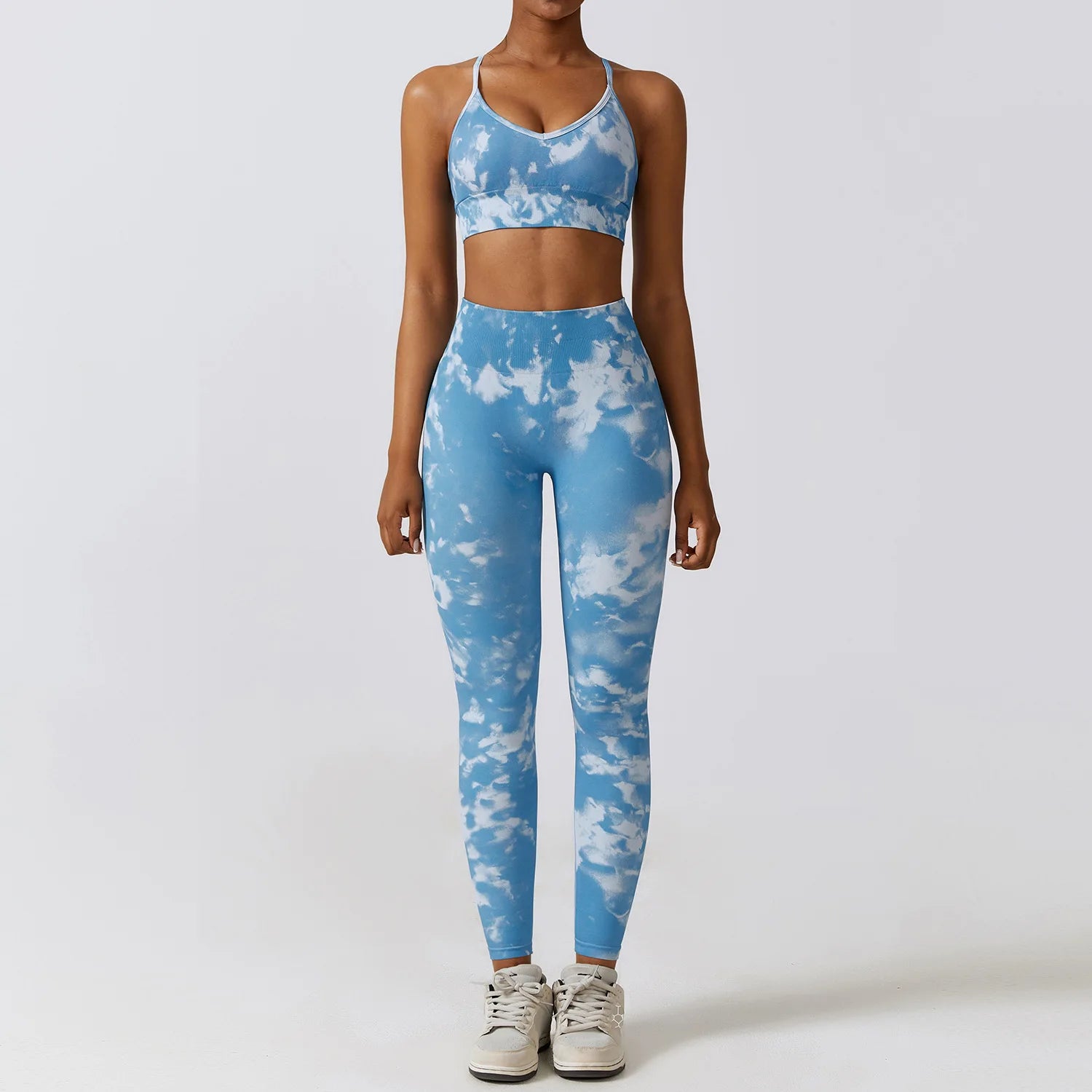 Blue Camo Leggings