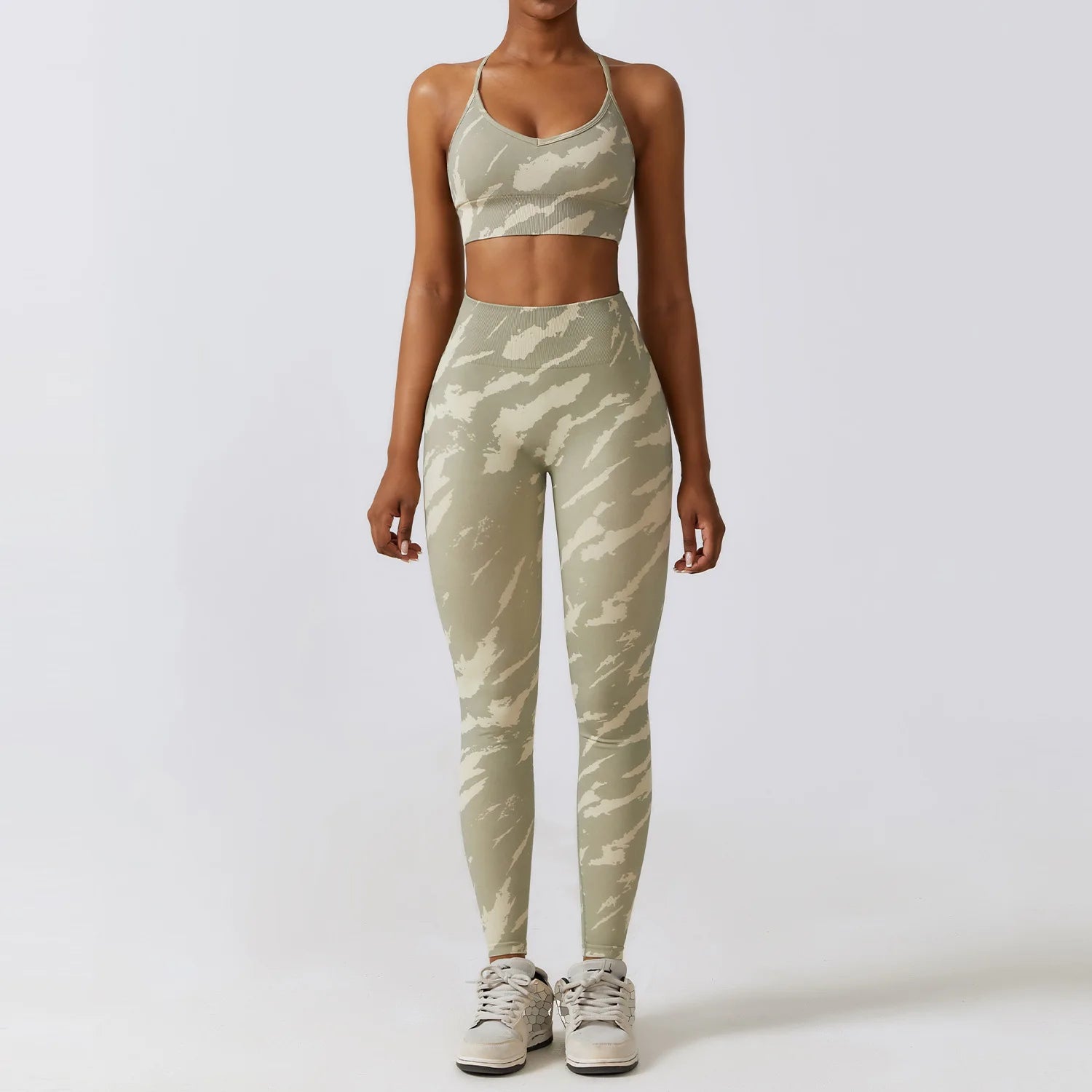 Cream Camo Leggings